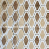 Mármol Emperador y Crema Marfil para azulejo de mosaico hexagonal largo