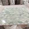 Mosaico de linterna de mármol verde Ming